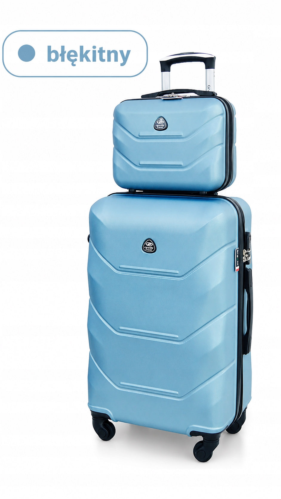 Medium suitcase + chest set Gravitt 950 ABS wheels 360 combination lock Model 950/2w1SK/MIX