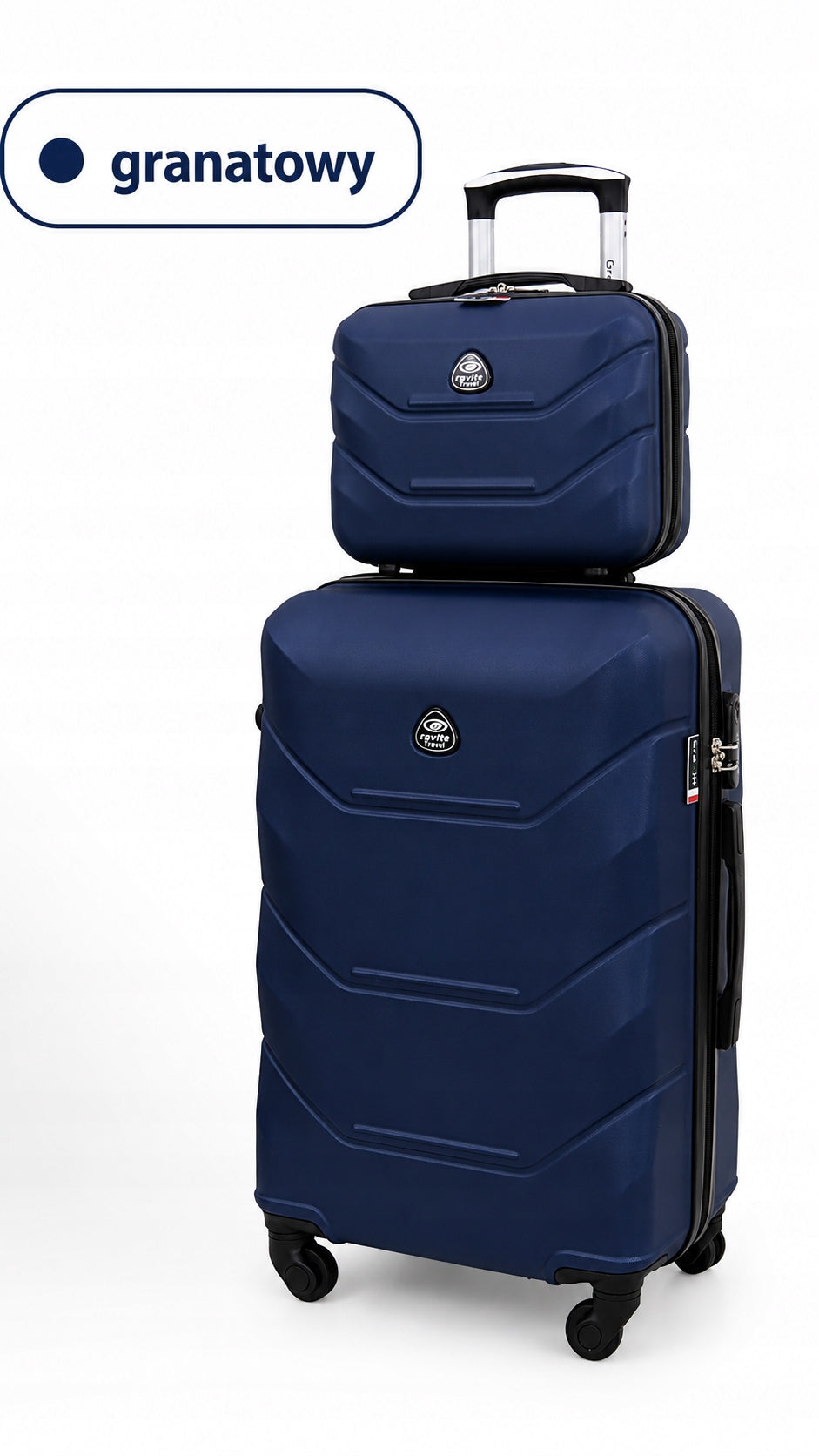Medium suitcase + chest set Gravitt 950 ABS wheels 360 combination lock Width (longer edge) 42 cm