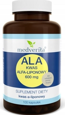 Medverita ALA 600 mg Alpha Lipoic Acid 100 K