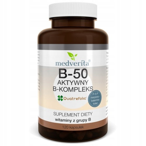 Medverita B-50 active B-complex - 120 capsules