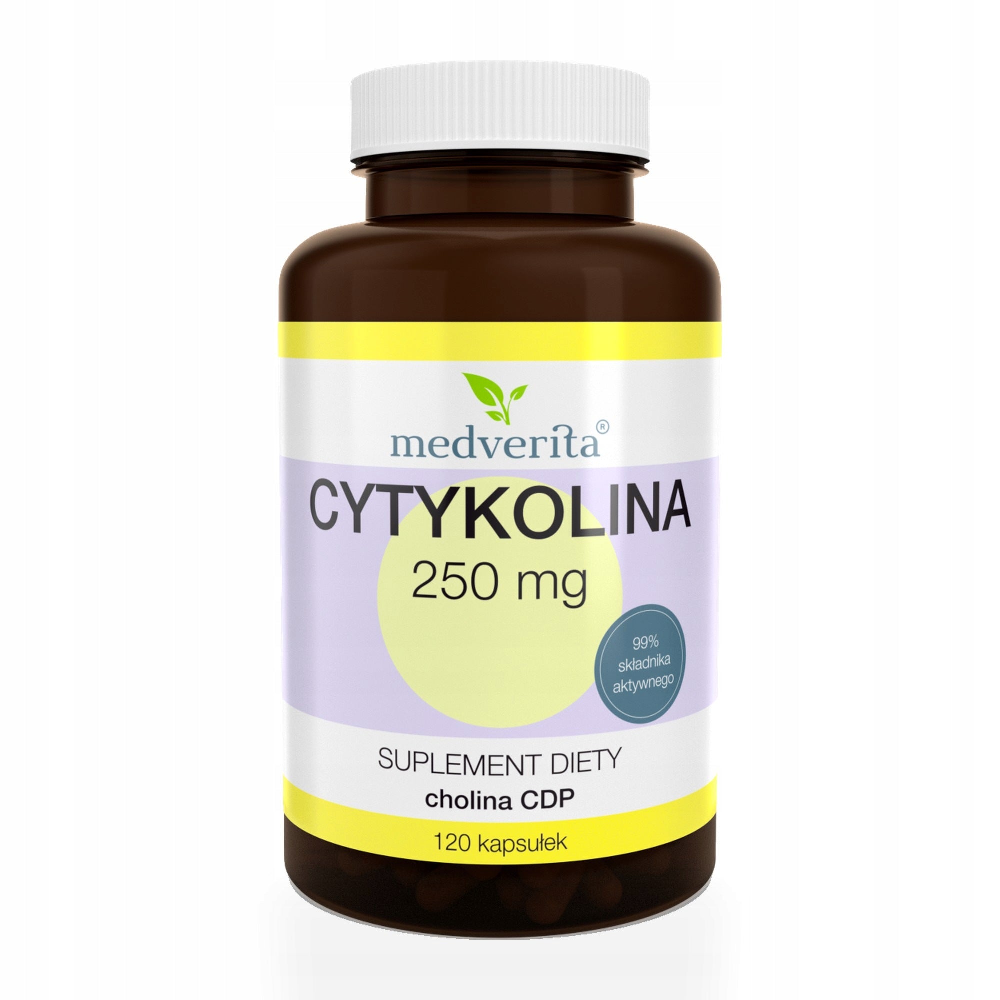 Medverita Citicoline 250mg 120 capsules CDP Choline Memory Concentration