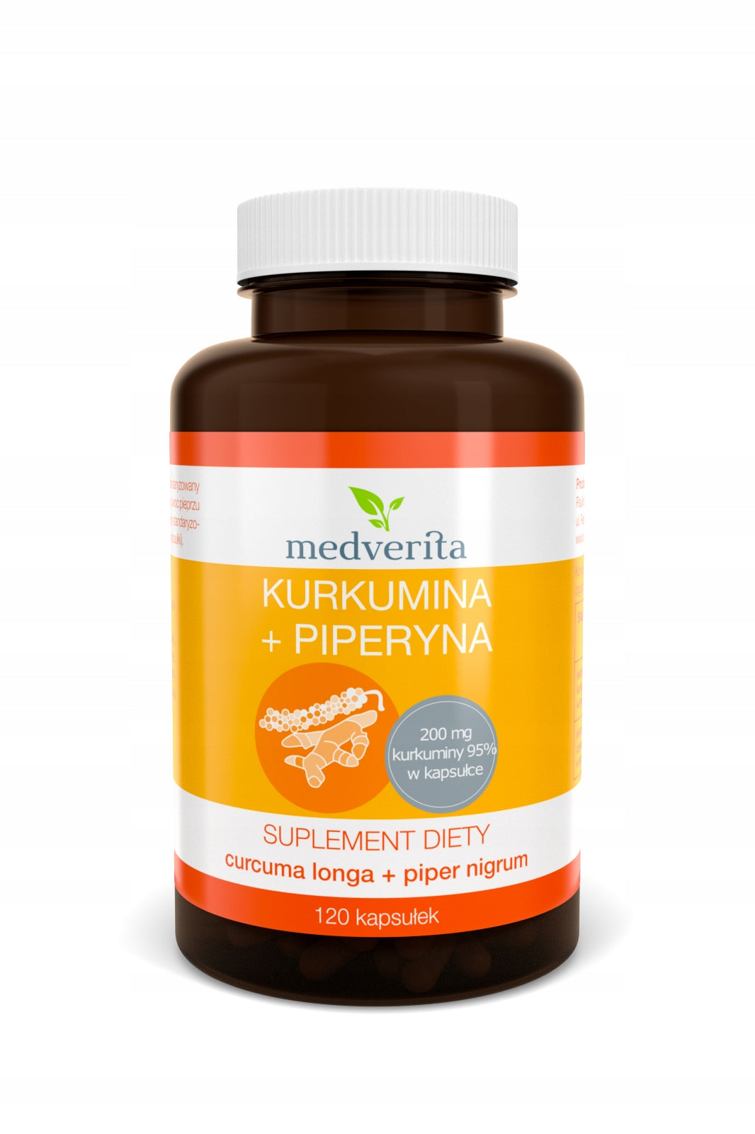Medverita Curcumin + Piperine 120 capsules