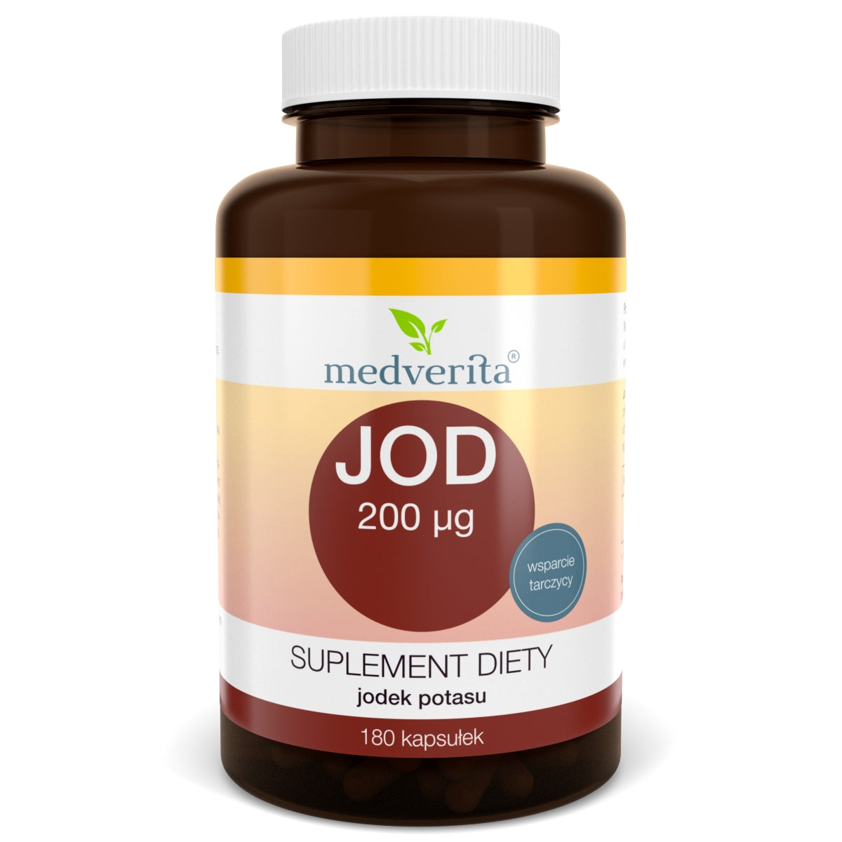 Medverita Iodine 200µg x 180 caps. POTASSIUM IODIDE THYROID GLAND