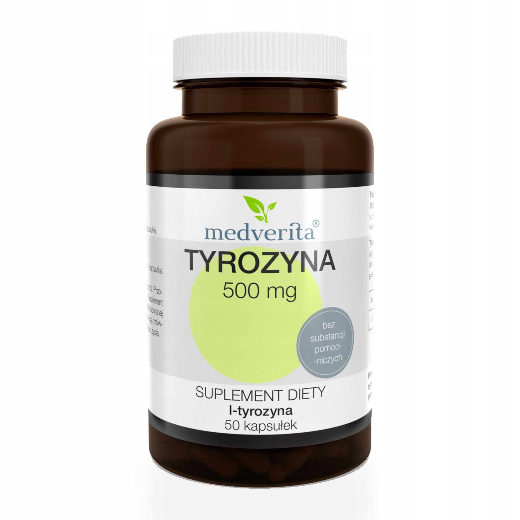 Medverita L-Tyrosine 500mg 50 capsules Amino acid