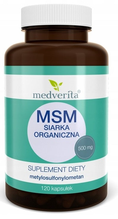 Medverita MSM Organic Sulfur 500mg Joints 120caps
