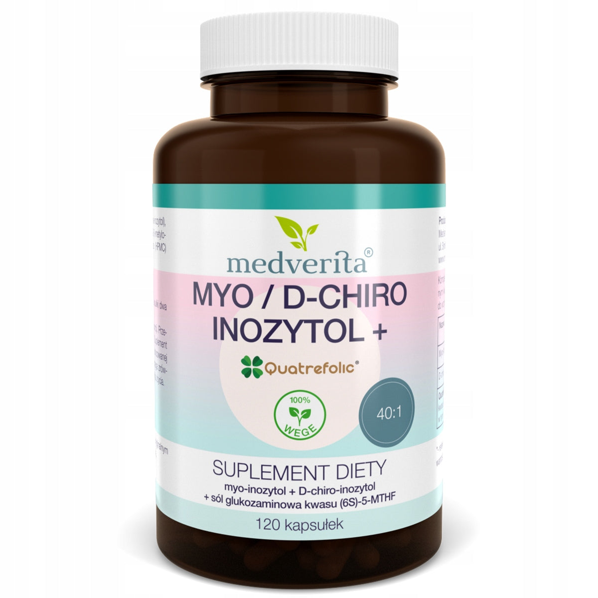 Medverita MYO / D-CHIRO-INOSITOL 120 kaps FOLIC ACID RESISTANCE Brand Medverita