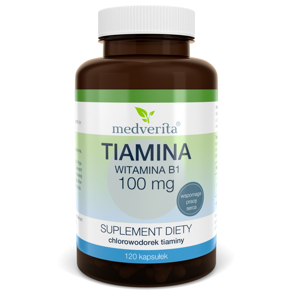Medverita Thiamine Vitamin B1 100mg capsules 120 pcs.