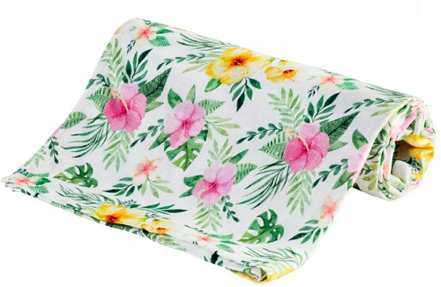 Mega DIAPER 100% BAMBOO 120x120 170g FLOWERS