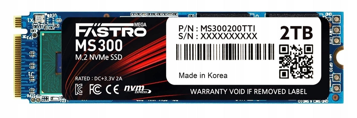 Mega Fastro SSD 2TB MS300 Series PCI-Express NVMe