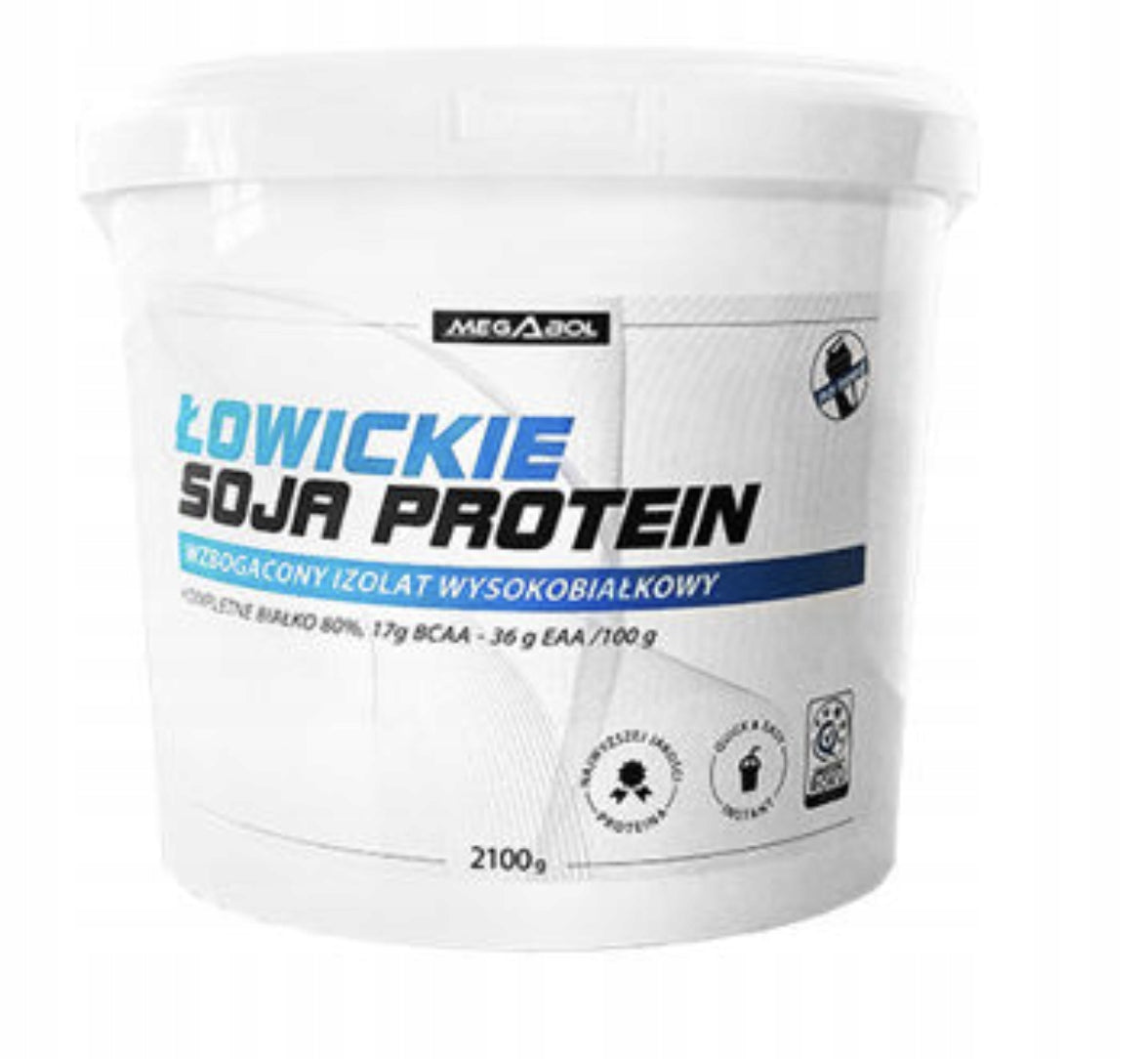 Megabol Łowickie Soja Protein 2,1 kg with banana flavour