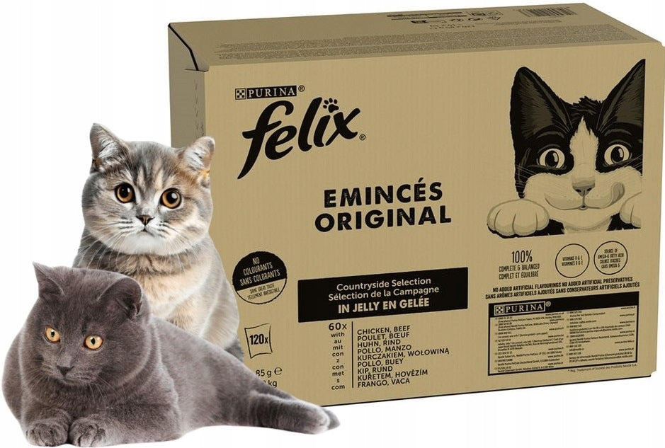 Megapackage Felix Classic, Beef and Chicken, 120 x 85 g Manufacturer code 8445290411273