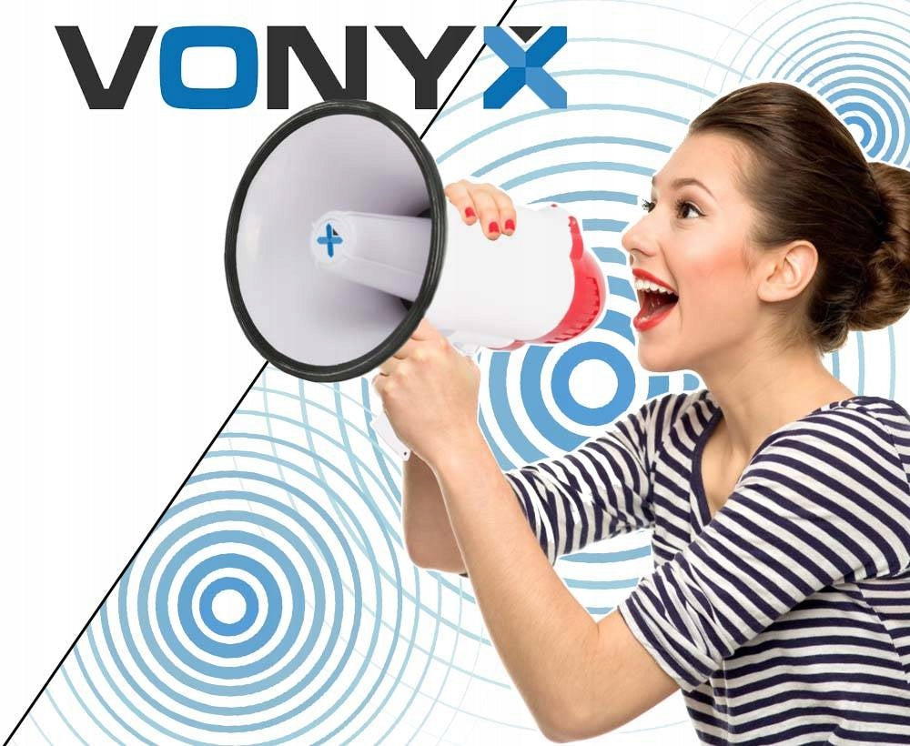 Megaphone 20W Vonyx MEG020 siren REC battery EAN (GTIN) 8715693276411