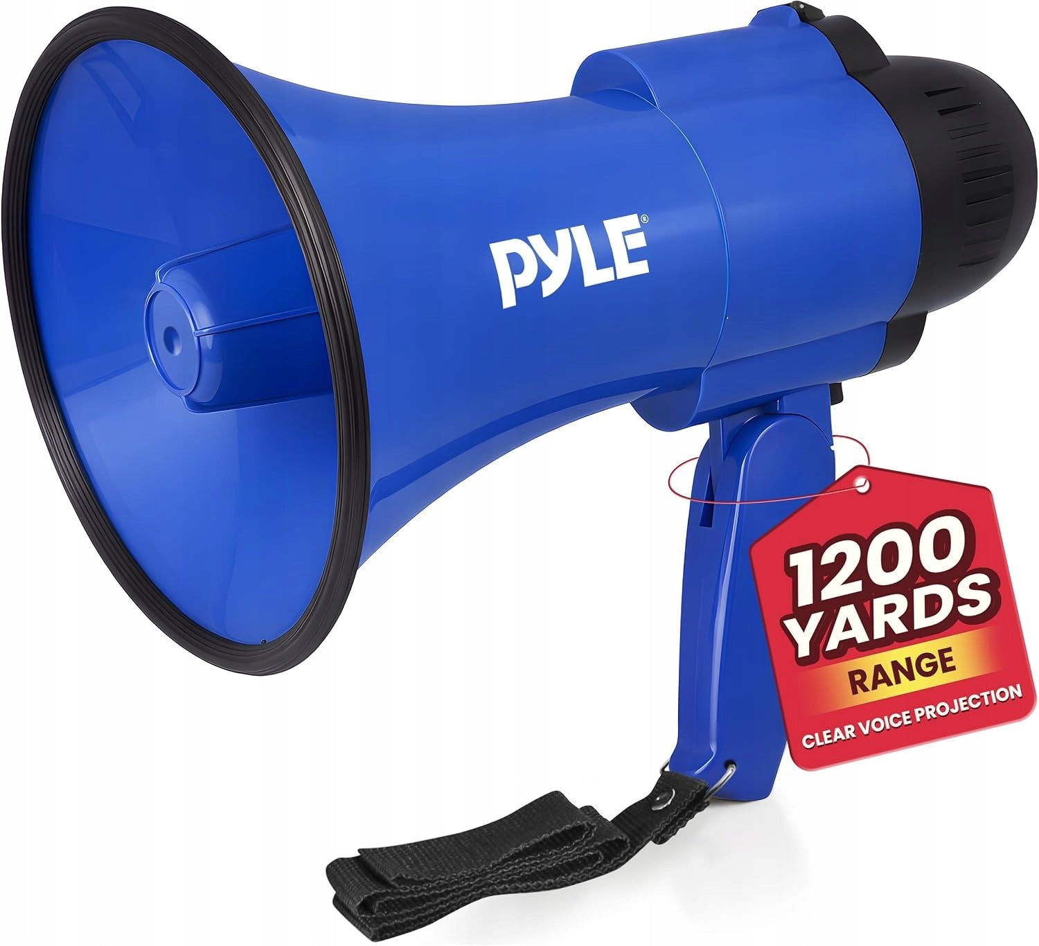 Megaphone Pyle PMP31BL 30W alarm siren portable battery