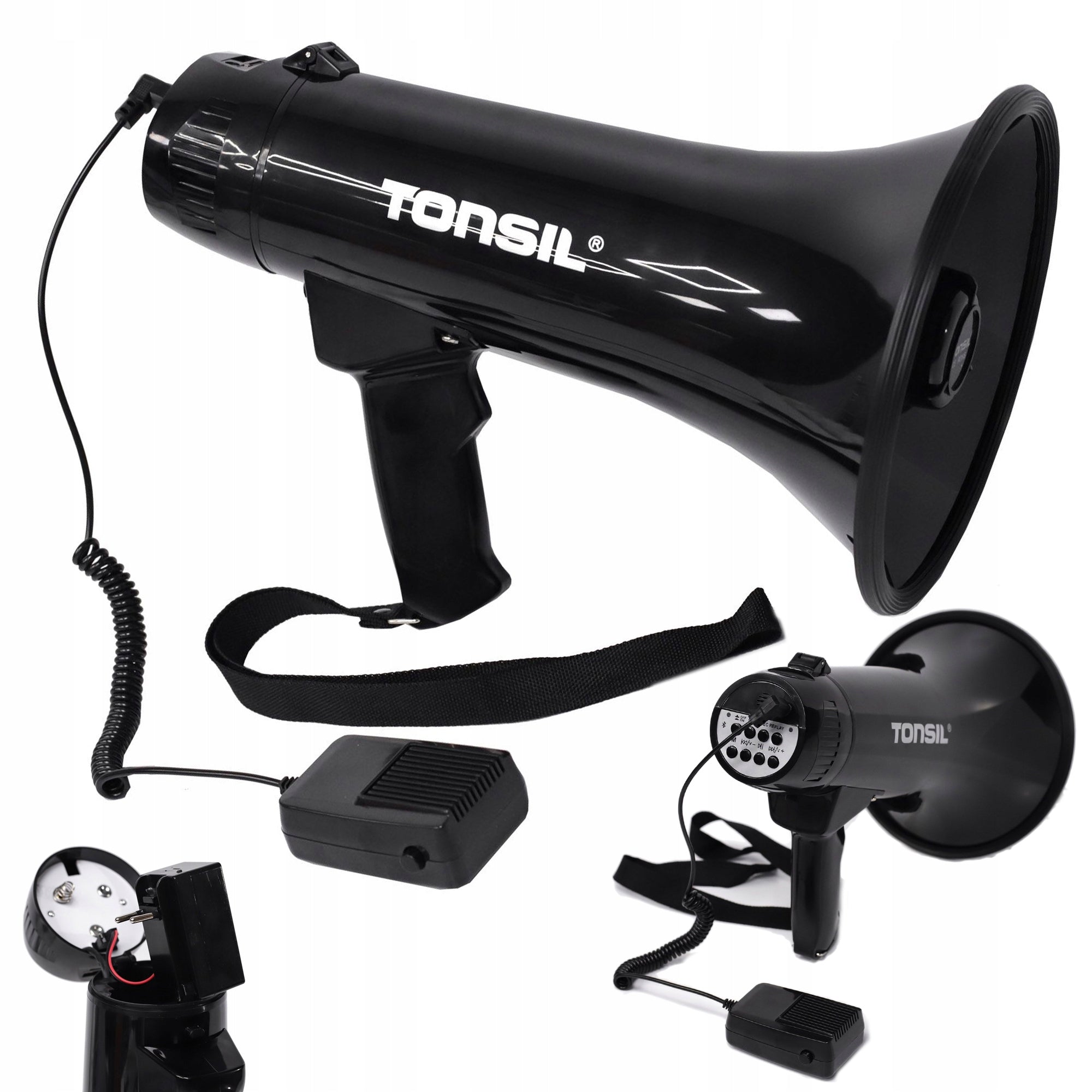 Megaphone TE 20/18 Bluetooth MP3, USB, SD, rechargeable battery Power 45W Range up to 300 m
