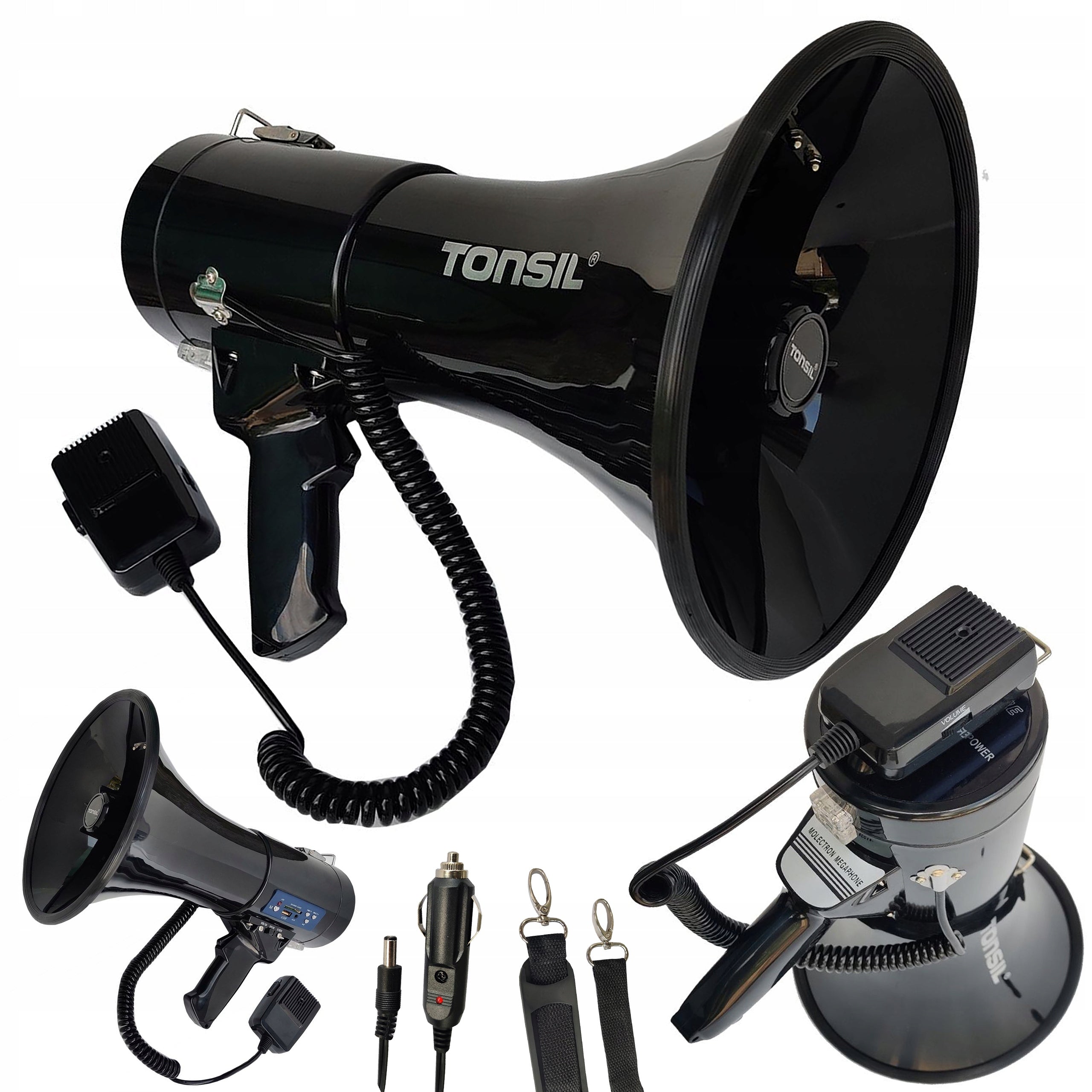 Megaphone TE 23/20 MP3, USB, SD without battery Power Max 90W Range up to 900 m
