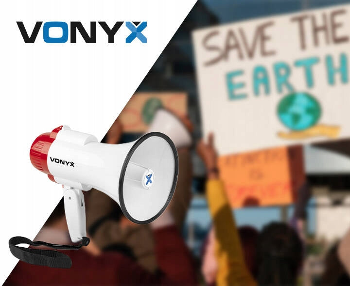 Megaphone with microphone 25W megaphone for stadium events battery EAN (GTIN) 8715693347241