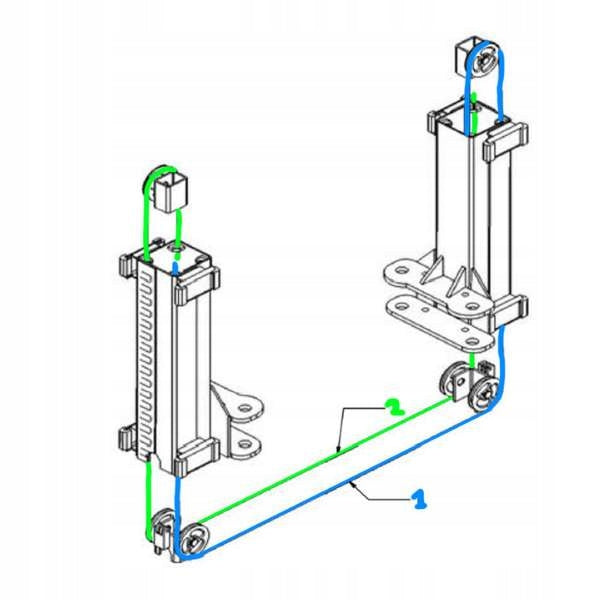 Mell Replacement: ST4200E Lift Rope Manufacturer code nussbaum-2