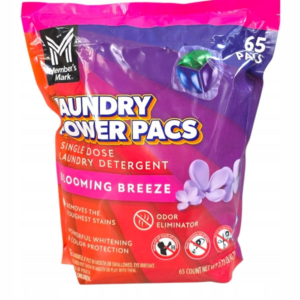 Member's Mark Laundry Power Pacs 65 Pack Fabric Washing Capsules Trade name other
