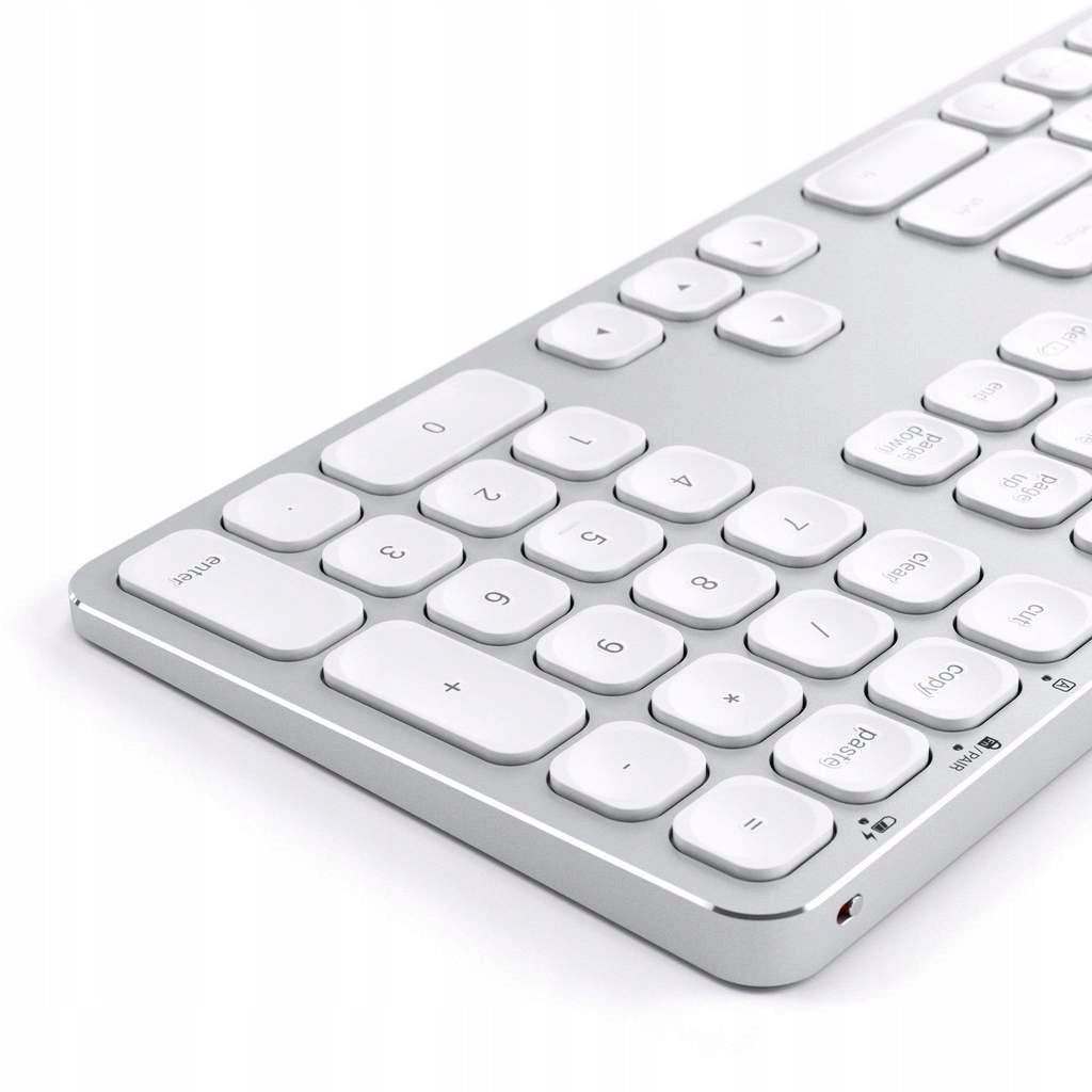 Satechi kabellose Tastatur für bis zu 3 Geräte, silberfarben 