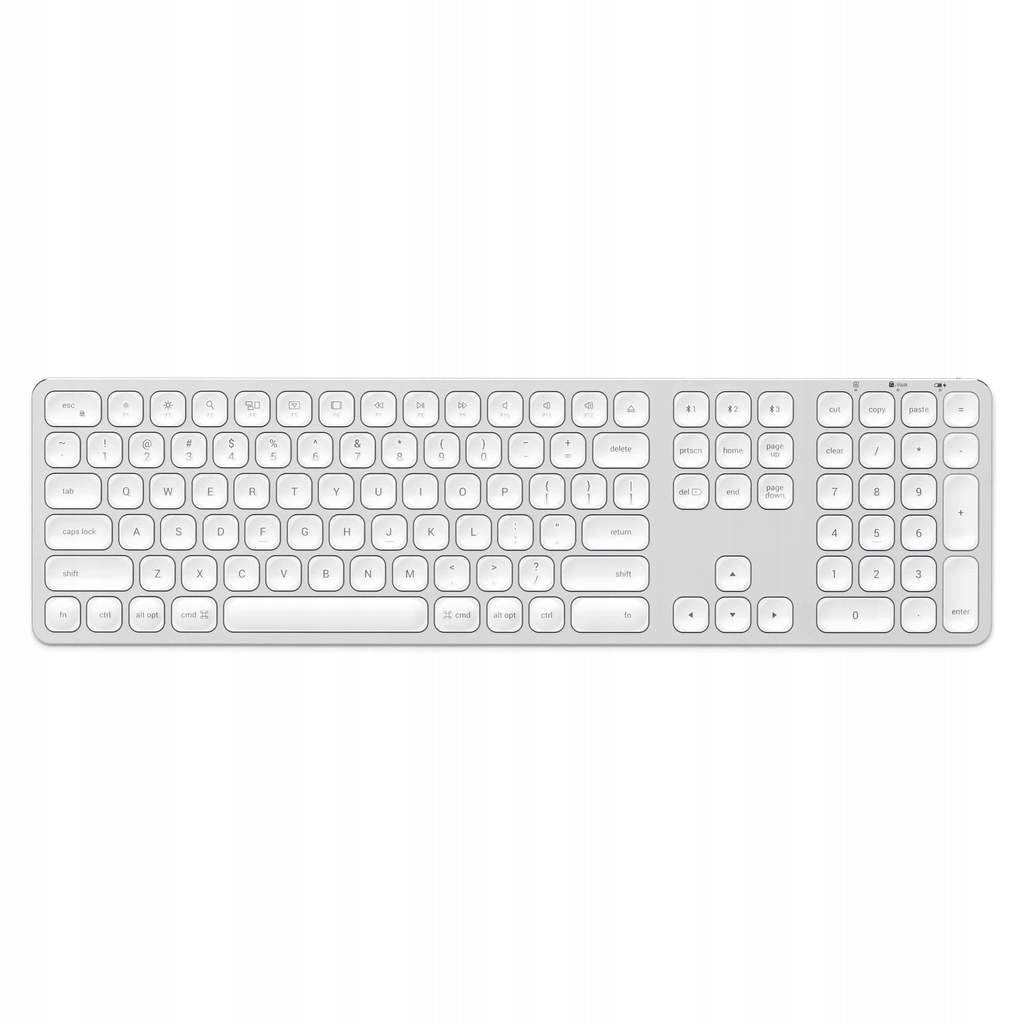 Satechi kabellose Tastatur für bis zu 3 Geräte, silberfarben 