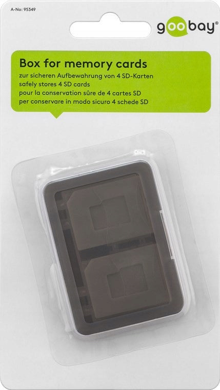 Memory Card Box 4 SD / Micro SD / MMC Cards Packaging status original