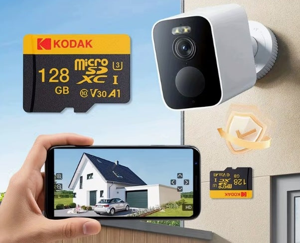 Memory Card Kodak microSDXC 64GB U3 V30 A1 4K Ultra Perfo HD + SD Adapter Packaging status original
