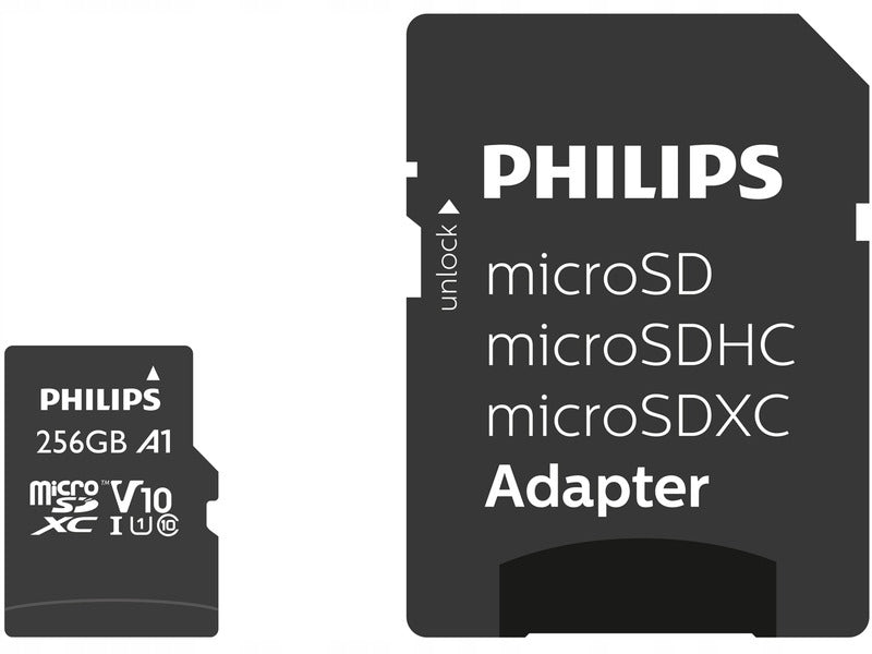Memory Card PHILIPS Class SDXC 256GB + Adapter