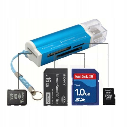 Memory Card Reader Fast USB Flash Drive Micro SD SDHC SDXC MS PRO DUO G2 Manufacturer code #1907