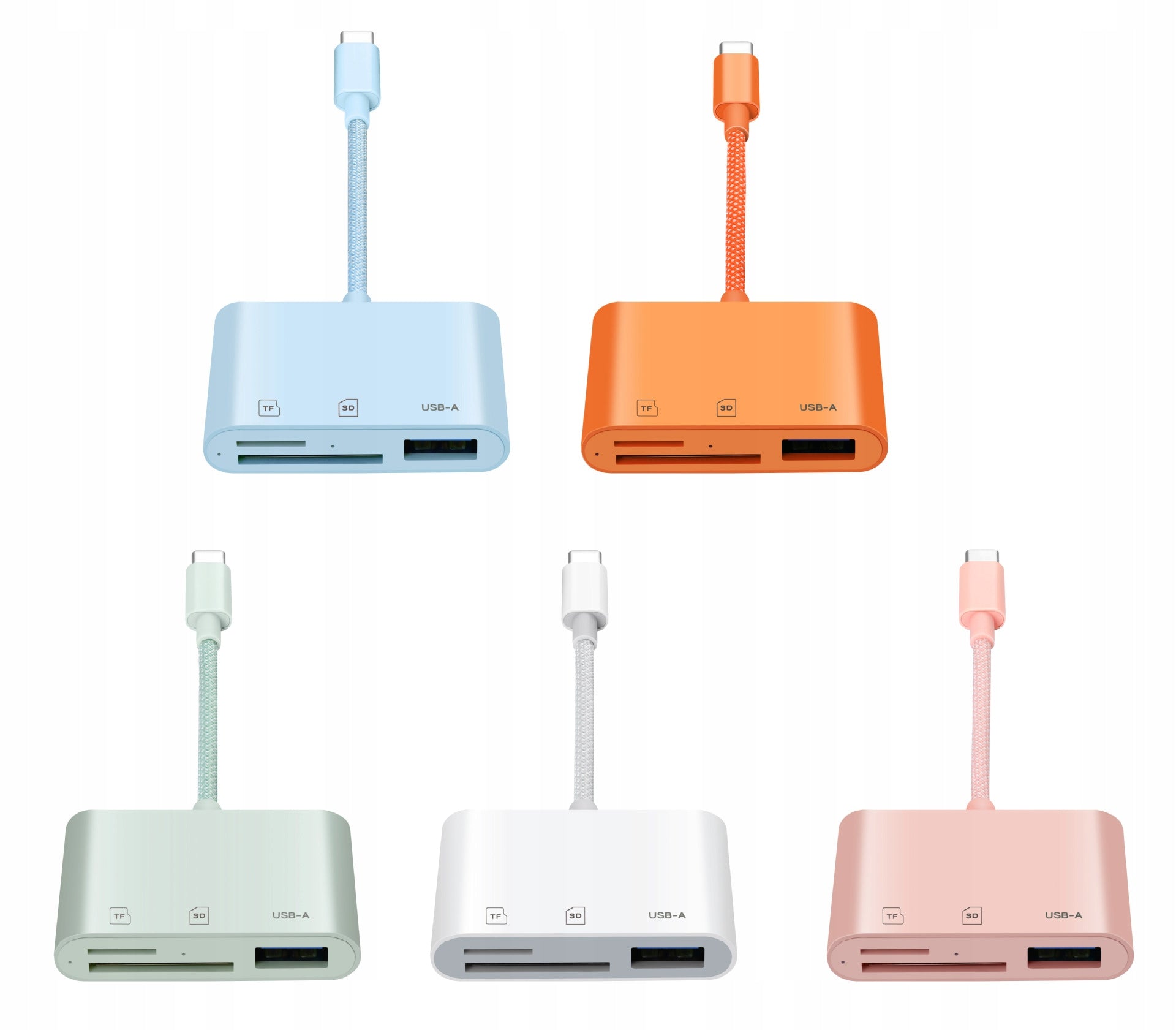 Memory Card Reader, Simultaneous Reading Micro SD Microsd TF 480M/s to2TB Manufacturer code 1