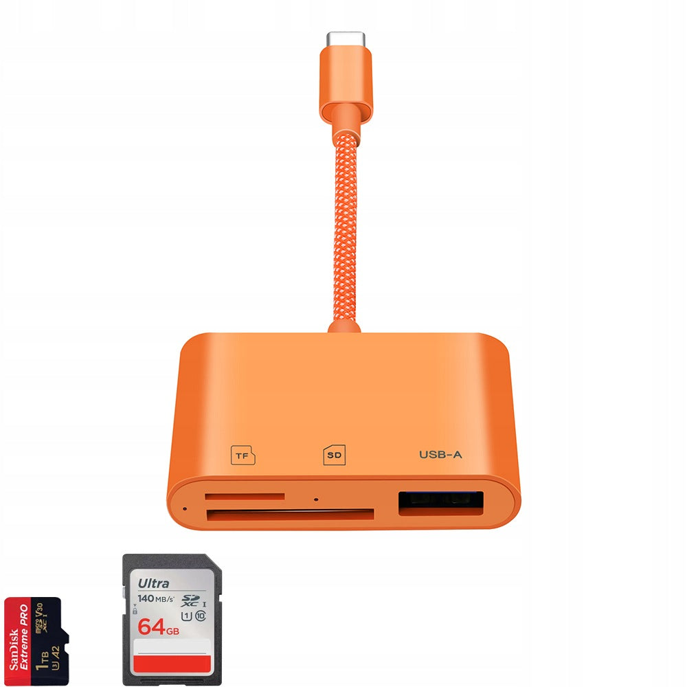 Memory Card Reader, Simultaneous Reading Micro SD Microsd TF 480M/s to2TB