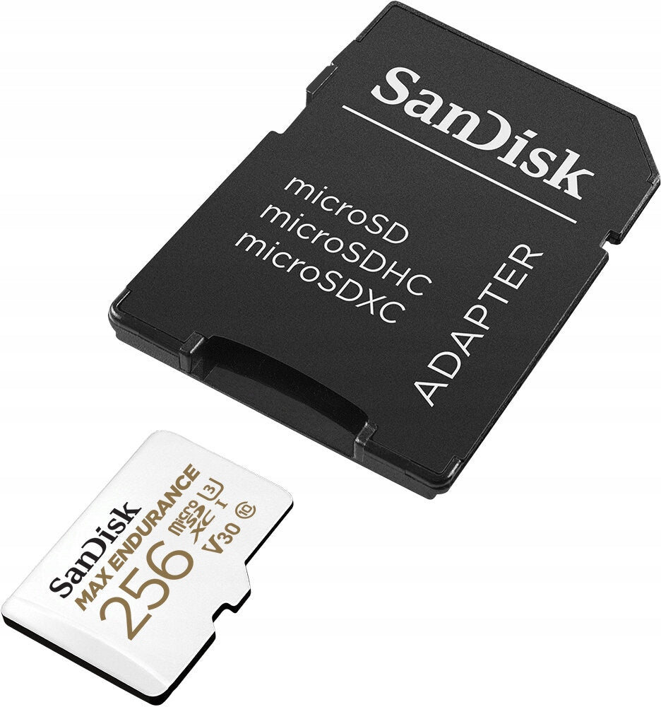 Memory Card SANDISK Max Endurance microSDXC 256GB + SD Adapter Speed classes U3