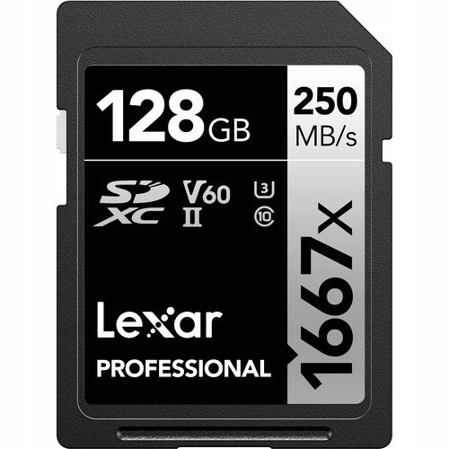 Memory card Lexar 128GB 1667x SDXC UHS-II U3 V60