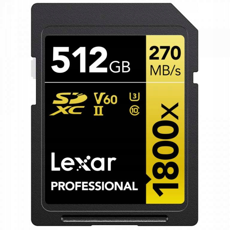 Memory card Lexar Pro 512GB 1800x U3 V60 UHS-II