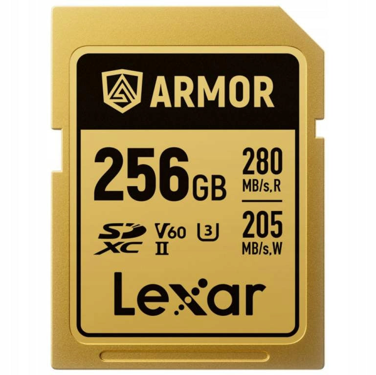 Memory card Lexar SDXC ARMOR Gold UHS-II U3 IP68 R280/W205, 256GB V60