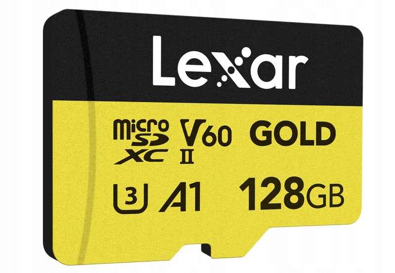 Memory card Lexar microSDXC GOLD UHS-II C10 A1 U3 V60 128GB Manufacturer code LMSGOLD128G-BNNNG