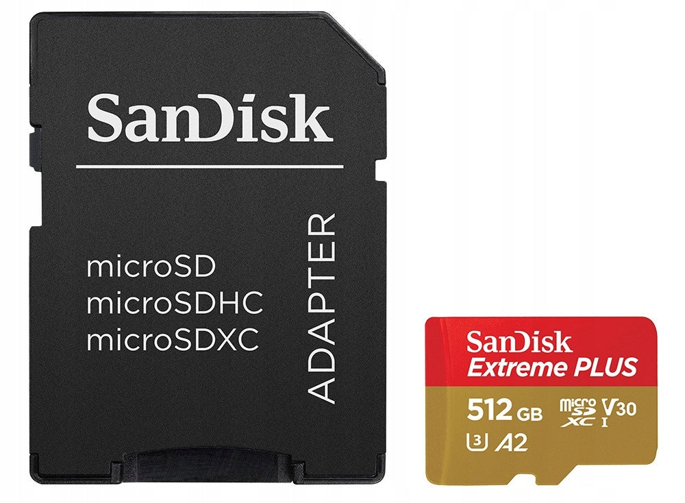 Memory card SANDISK Extreme Plus microSDXC 512GB + Adapter