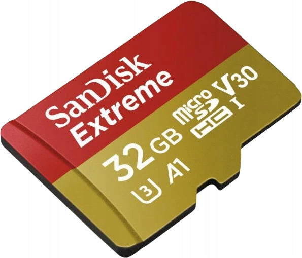 Memory card SanDisk Extreme microSDHC 32 GB A1 C10 V30 UHS-I U3 100 MB/s Packaging status original