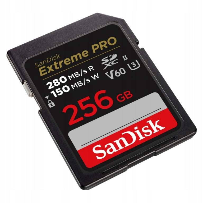 Memory card Sandisk SDXC 256 GB EXTREME PRO 280MB/s C10 UHS-II V60 Manufacturer code SDSDXEP-256G-GN4IN