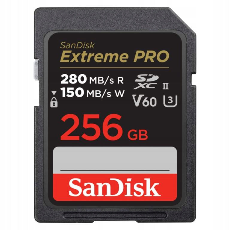 Memory card Sandisk SDXC 256 GB EXTREME PRO 280MB/s C10 UHS-II V60