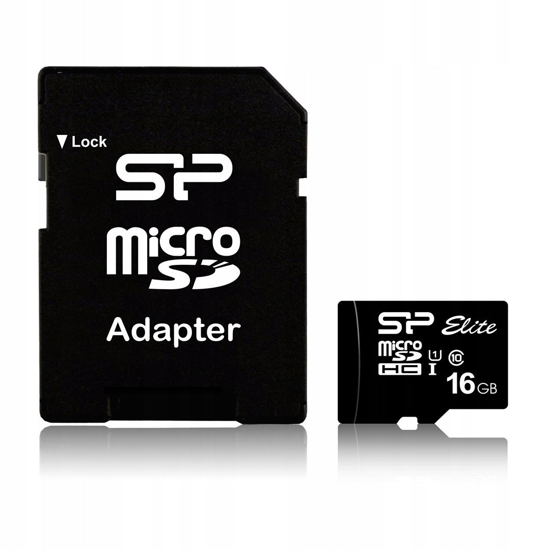 Memory card Silicon Power microSDHC Elite 16GB CL10 UHS-1 (U1) + ADAPTER