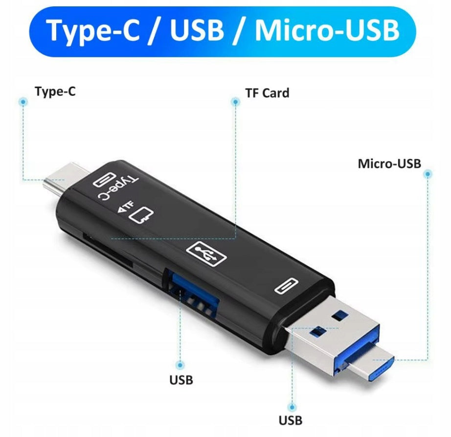 Memory card reader 5in1 android USB type C USB Manufacturer code 028