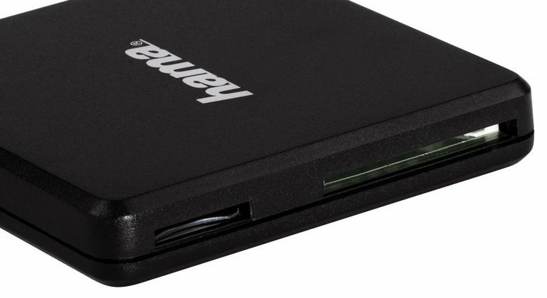 Memory card reader HAMA USB 3.0 SD/microSD/CF Black Packaging status original