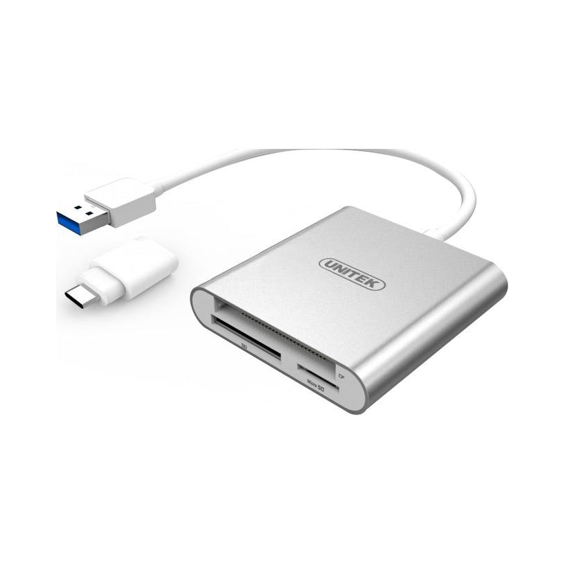 Memory card reader Unitek USB-C - SD, MicroSD, CompactFlash, RS-MMC 5Gbps