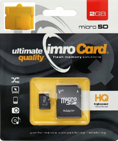 Memory card xD 2GB micro SD card +adapter XD