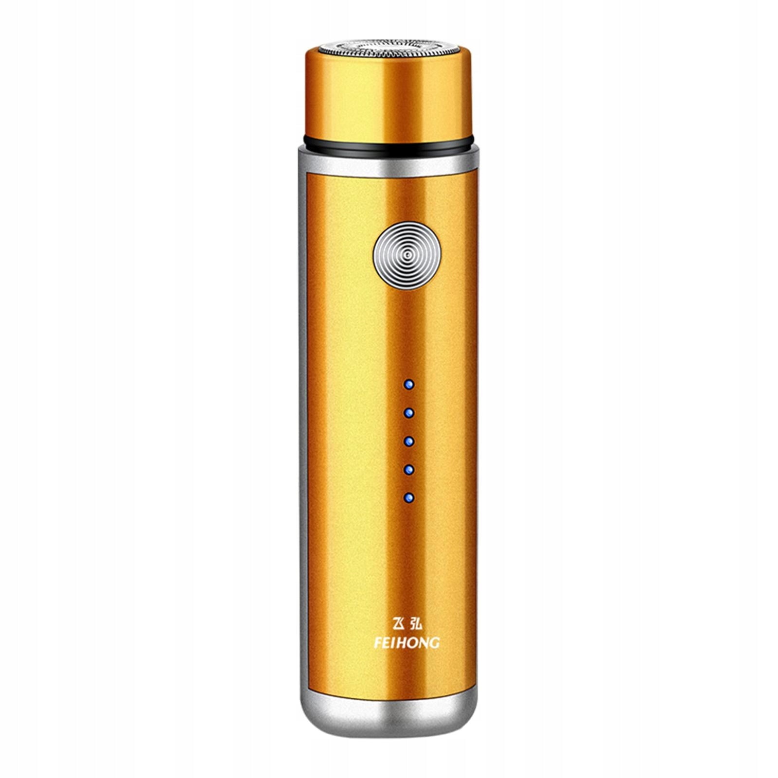 Men Mini Electric Shavers Electric Razors Rechargeable USB Charging Gold