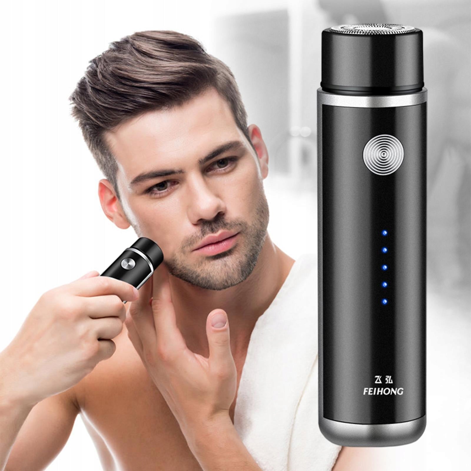 Men Mini Electric Shavers,Electric Razors with Quick Charging Black