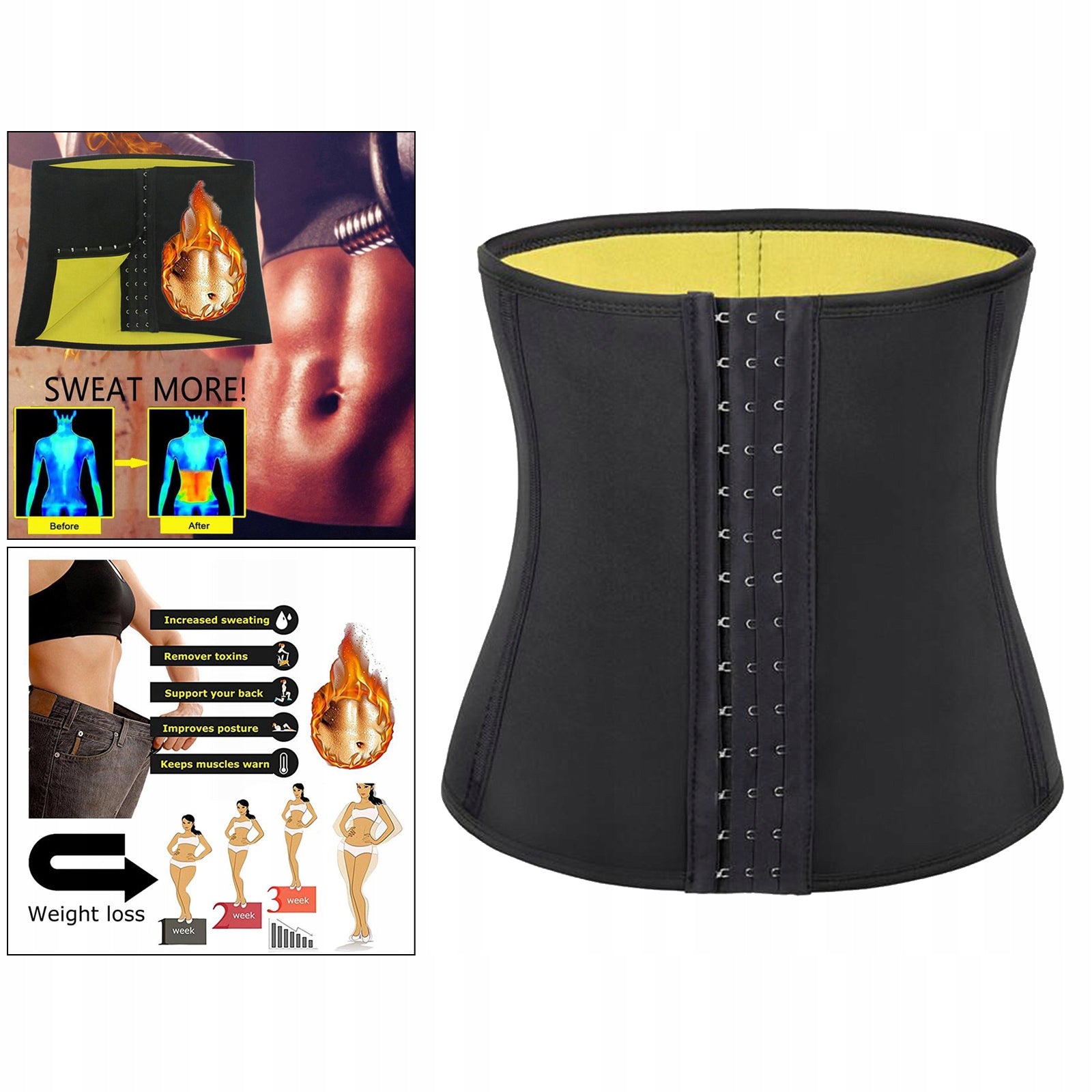 Men Support Sweat Corset , XL Kind other