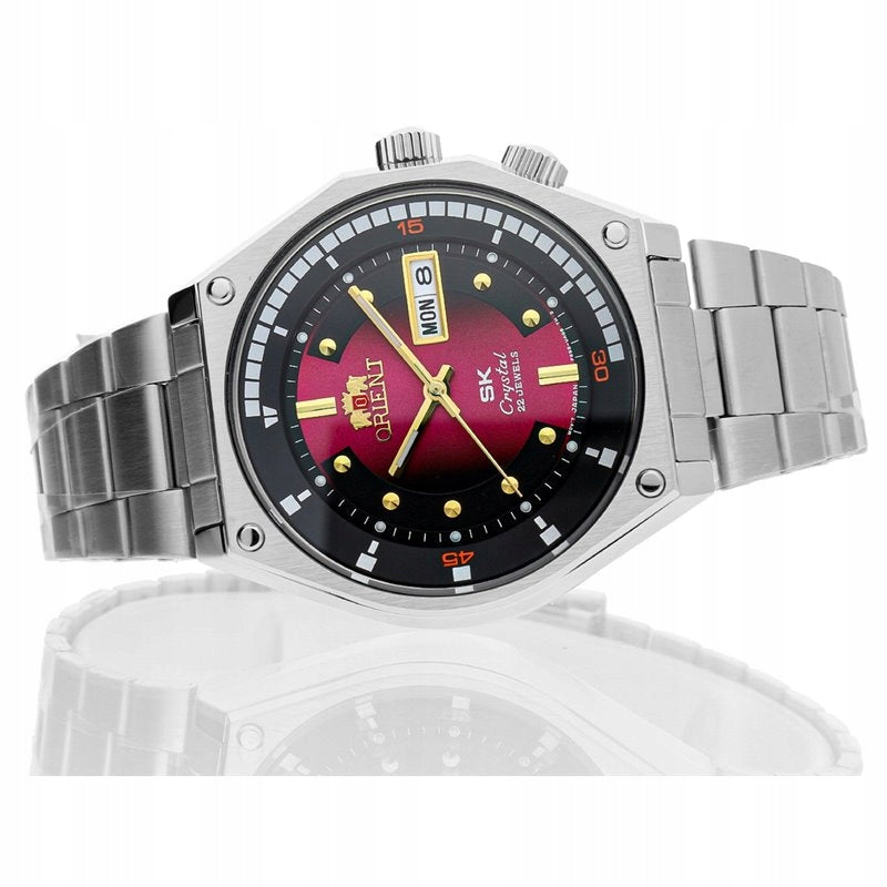 Men classic Japan automatic analog watch ORIENT RA-AA0B02 Functions date display