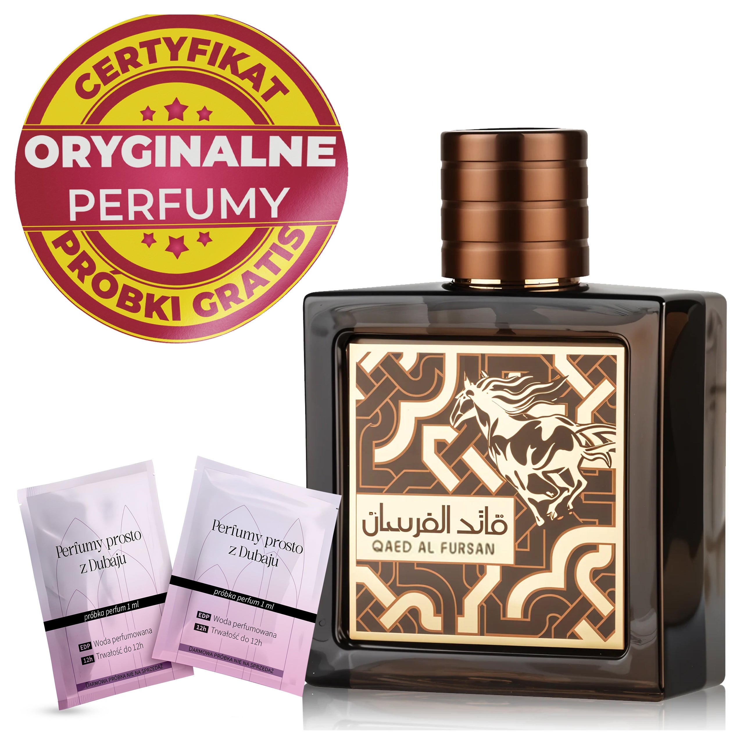 Men's Arabic Lattafa Qaed Al Fursan Untamed 90ml Original Samples