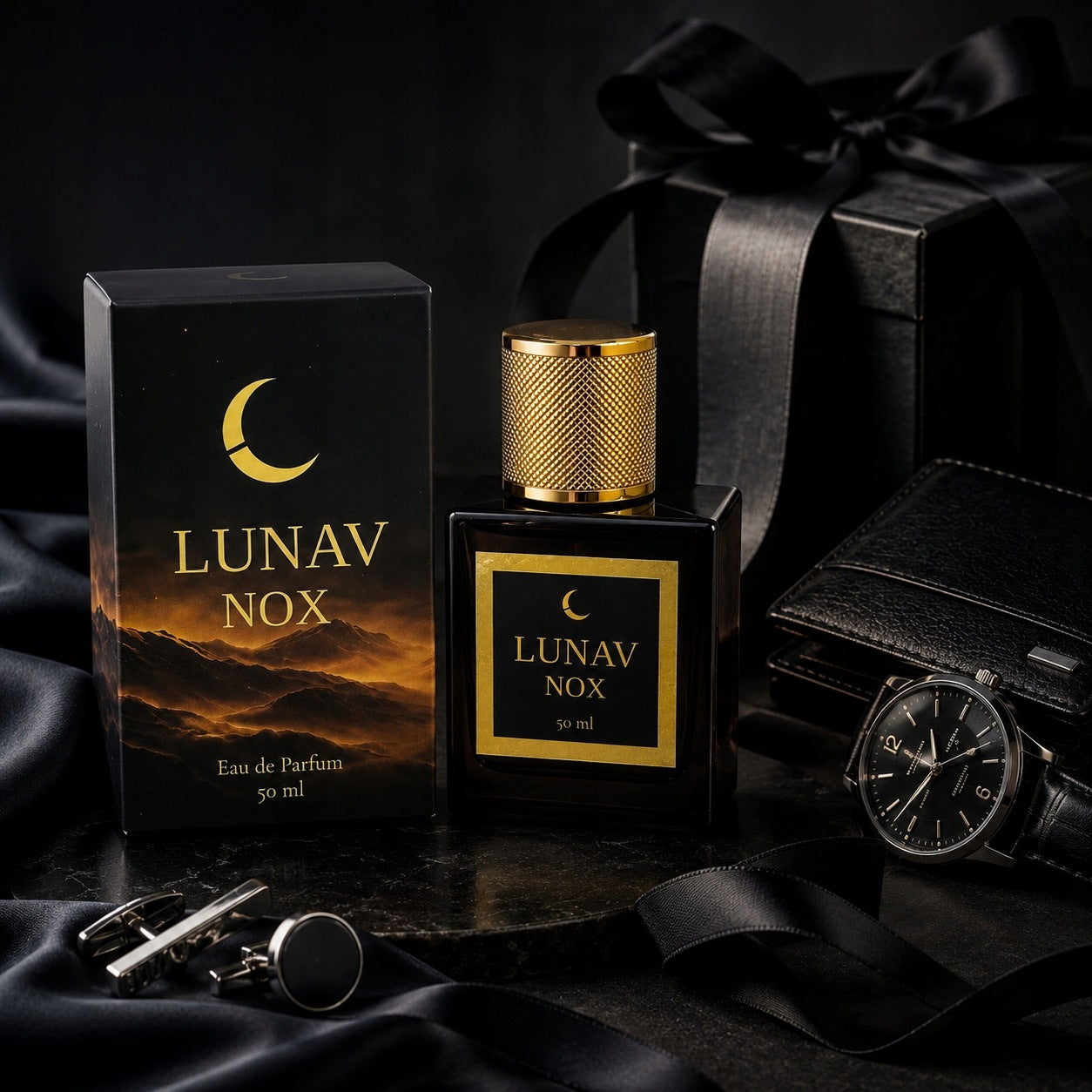 Men's Arabic Perfume LUNAV Nox Intense Strong Durable Wood EDP 50ml Brand LUNAV